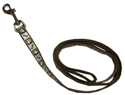 3/8x4 Chocolate Leash