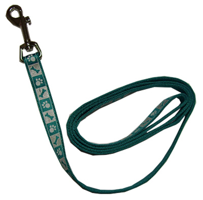 5/8x4 Teal Refl Leash