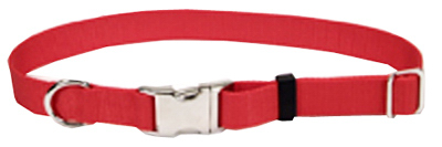 RUFFIN'IT PE223996 Adjustable Dog Collar, 18 in L Collar, 3/4 in W Collar,