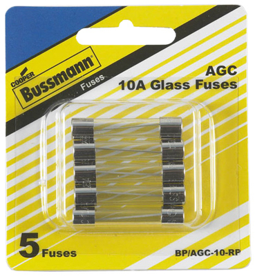 5pk AGC10 Glass Fuse