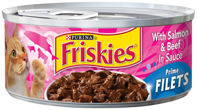 5.5Oz Friskies Prime Filet Salmon & Beef