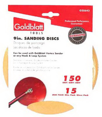 15PK 9" 150G Sandpaper