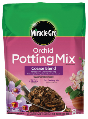 8QT Orchid Pot Mix Miracle Gro