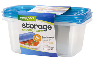 2PK Rect Container