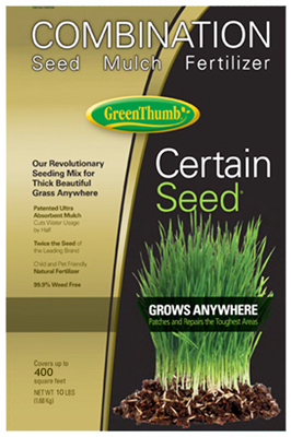 GT 10lb Certain Seed Grass/Mulch