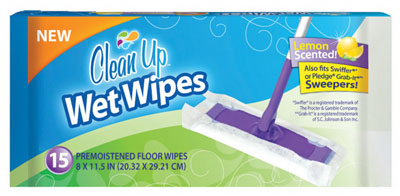 15PK Wet FLR Wipes