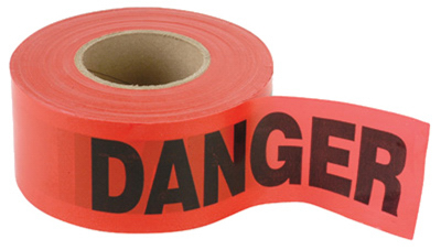 1000' RED Danger Tape