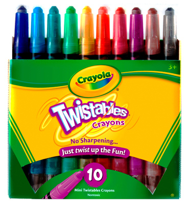 10CT Twistable Crayons