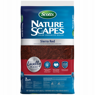 Scotts Nature Scapes Color-Enhanced Mulch, Sierra Red, 2 cu. ft.