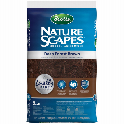 Scotts Nature Scapes Color-Enhanced Mulch, Forest Brown, 2 cu. ft.