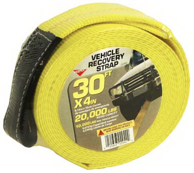 Vehicle Recovery Strap, 4" x 30'
