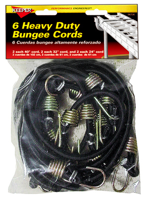 6PK Bungee Cord ASSTD