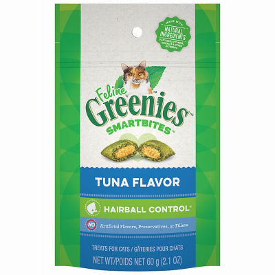 Greenies Smartbites Cat Tuna Hairball Control 2.1oz