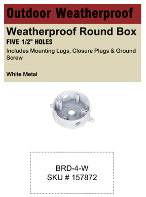 Weatherproof Bin Card