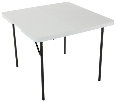 35x35 WHT SQ Fold Table