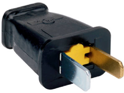 15A Black Polarized Plug