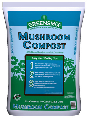 1CUFT GREENSMIX Mushroom Compost