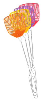 Wire Handled Plastic Fly Swatter