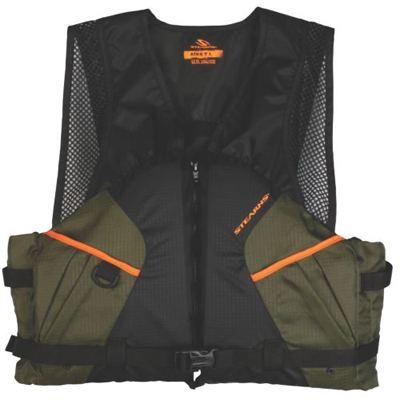XL GRN/ORG Fish Vest
