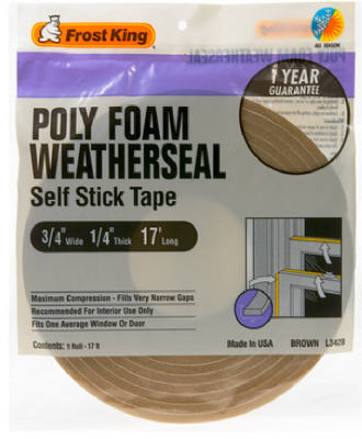 3/4x1/4 BRN Foam Tape