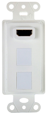 WHT HDMI 2Port Wall Outlet