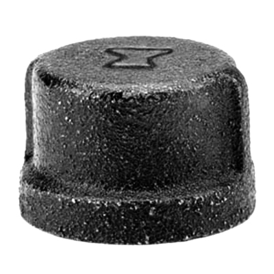 1/4 BLK Pipe Cap