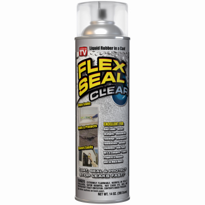 Flex Seal Rubber Sealant Coating, Clear, 14 oz.