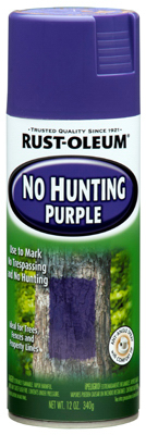 12OZ No Hunting Purple Spray