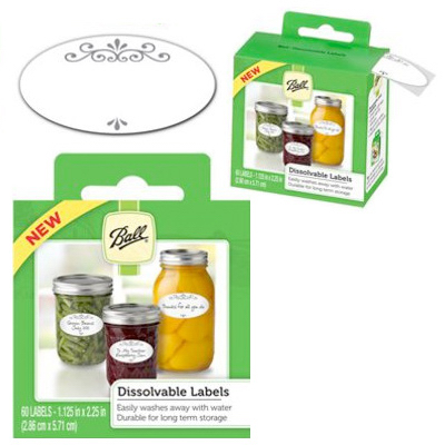 Canning Jar Labels, Dissolvable, 60-Pk.