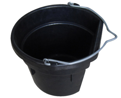 MR 12QT Flat Rubber Bucket
