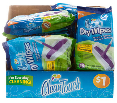 16PK Dry Floor Wipes