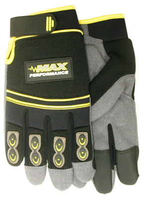 MED BLK/GRY Mens Glove