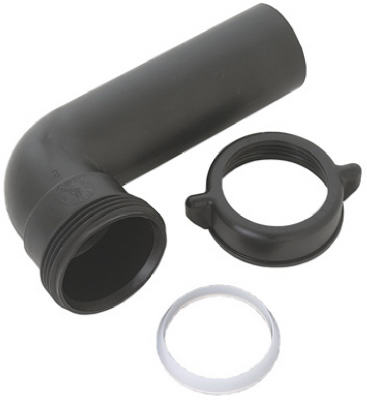 MP BLK Plas Disp Elbow