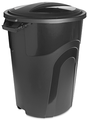 32GAL BLK Trash Can/Lid