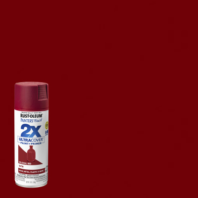 12oz Satin Colonial Red 2X Paint
