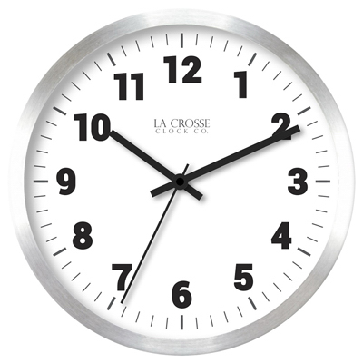 10" SLV MTL Wall Clock