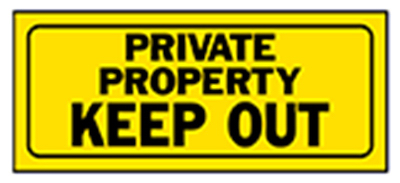 6x14 Private Keep Out Sign