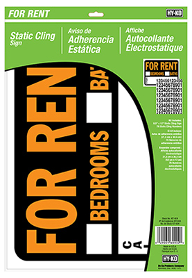 8.5x12 For Rent Sign