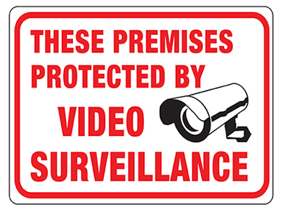 8.5x12 Surveillance Sign