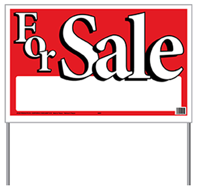 26x16 For Sale Bag Sign