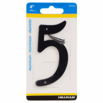 4" BLK Nail-On #5