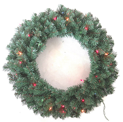 HW24"CLR Pin Art Wreath