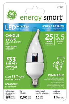 GE 4.5W CLR LED Bulb