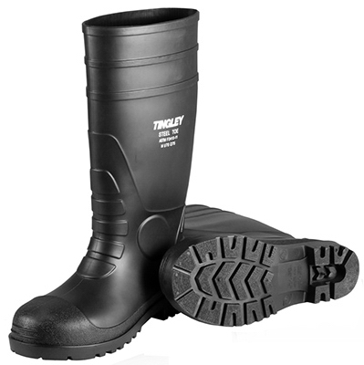 SZ5 BLK PVC STL Boot