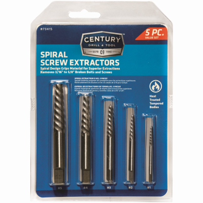 5PC Spiral Screw Extractor Set