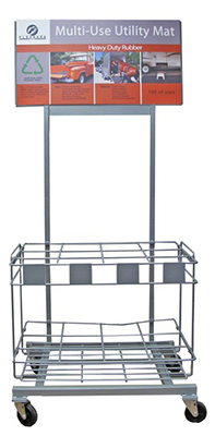 TV BLK Util Mat Rack