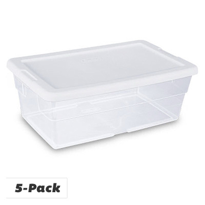 5PK 6QT CLR Stor Box