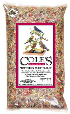 Cole's Nutberry Suet Blend NB20 Blended Bird Seed, 20 lb Bag