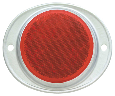 3" RED Trail Reflector