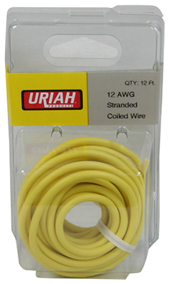 12' YEL 12AWG Prim Wire